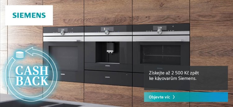 Cashback na kávovary Siemens