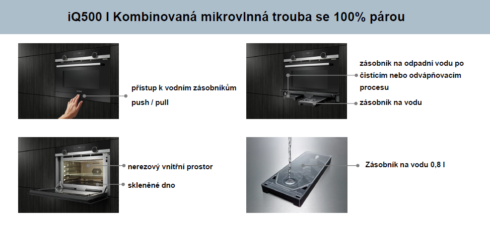 Vestavné a kombinované trouby Siemens iQ500